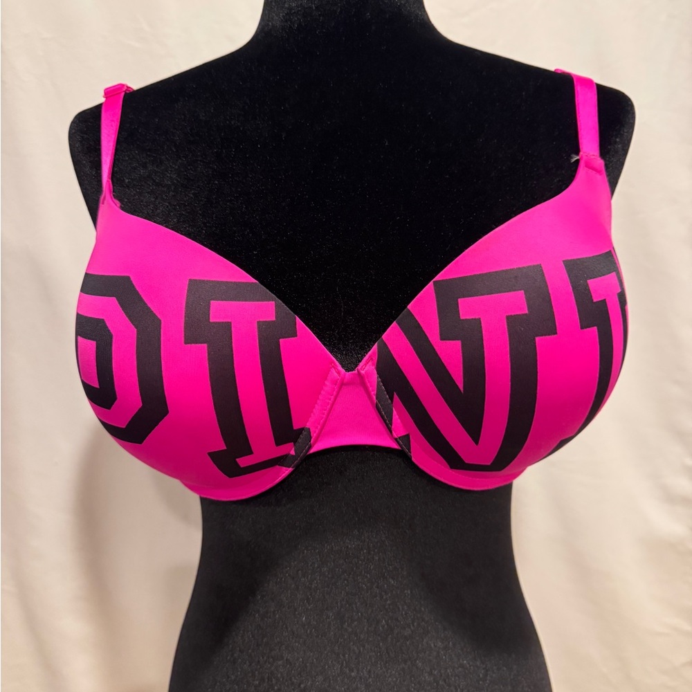 PINK Victoria's Secret Bold Pink Bra - “Wear Everywhere Push-up”